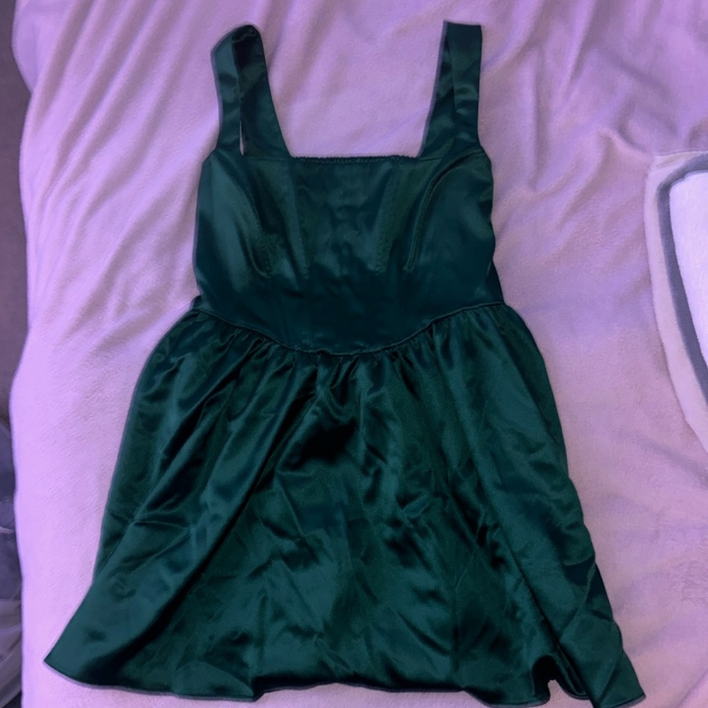 Emerald Green Cocktail Dress - L